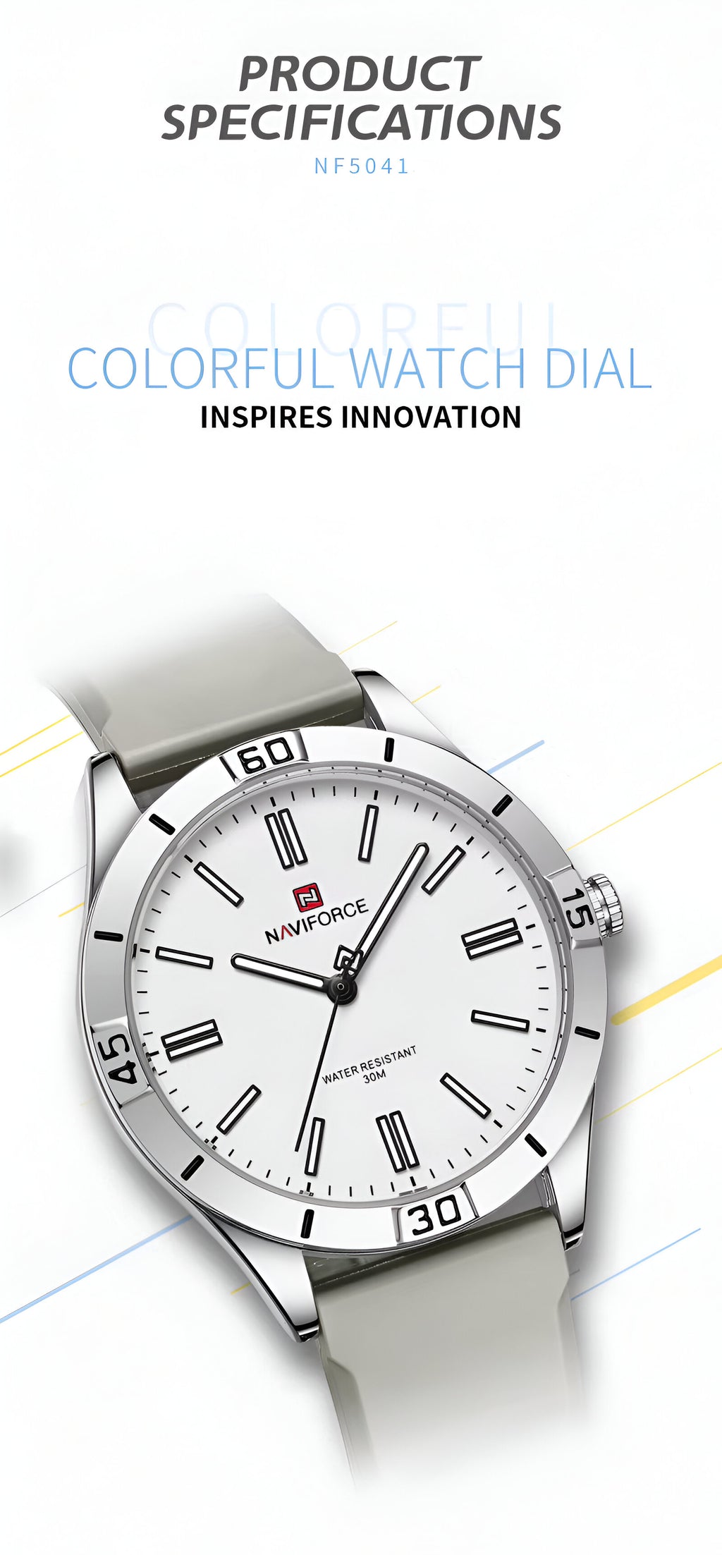 Reloj Naviforce Sport Nf5041 Mujer Goma