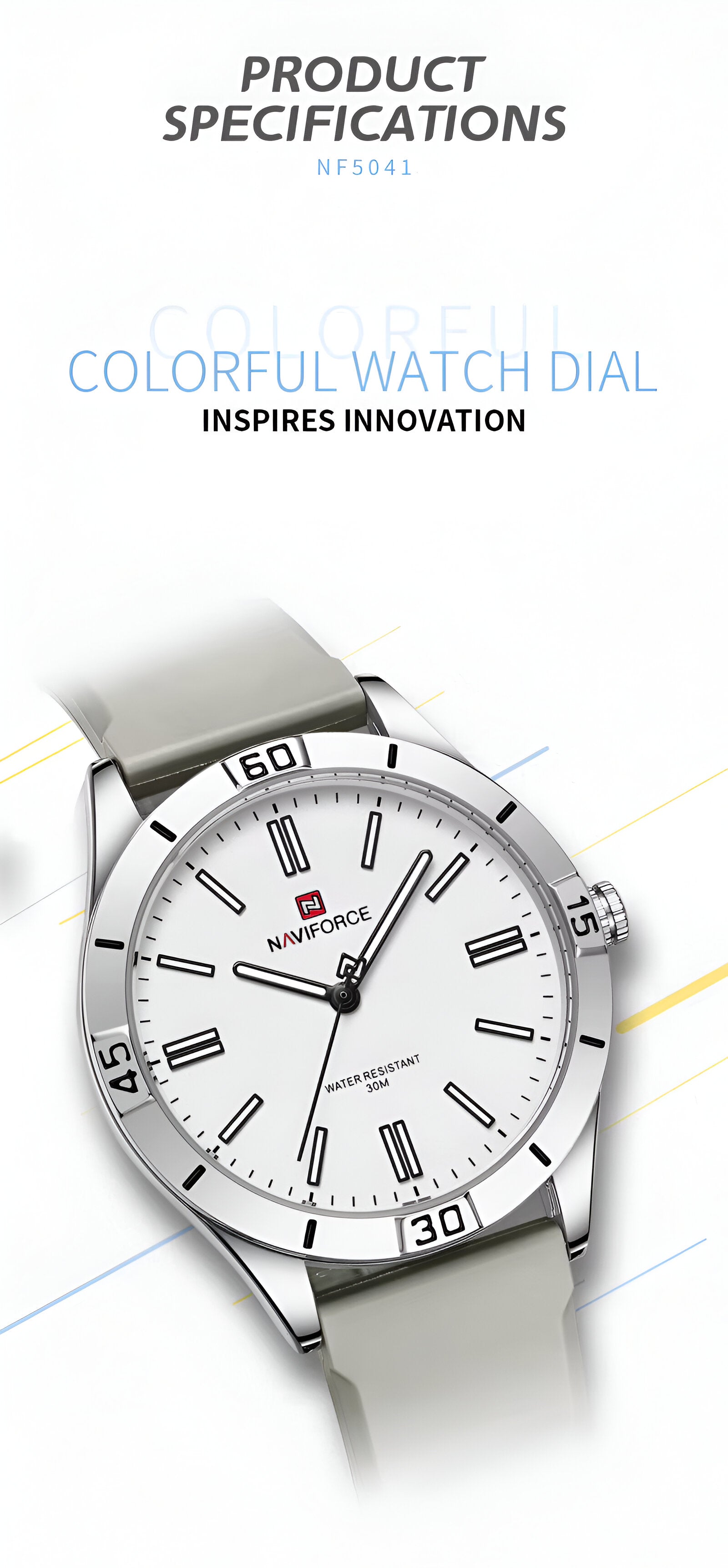 Reloj Naviforce Sport Nf5041 Mujer Goma