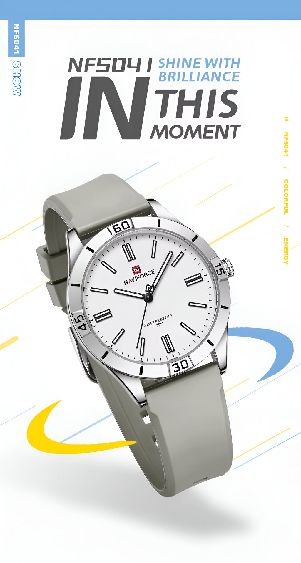 Reloj Naviforce Sport Nf5041 Mujer Goma