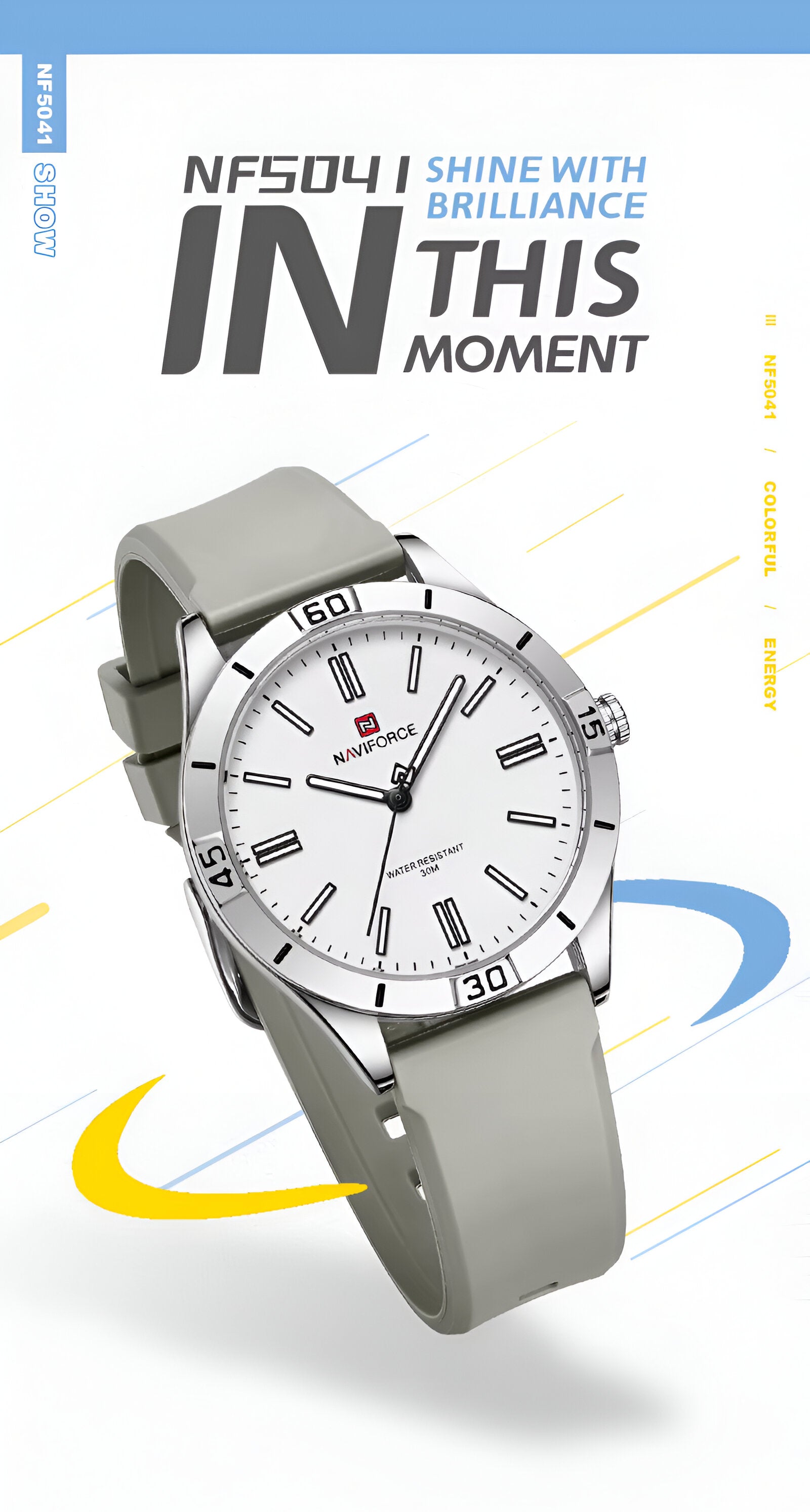 Reloj Naviforce Sport Nf5041 Mujer Goma