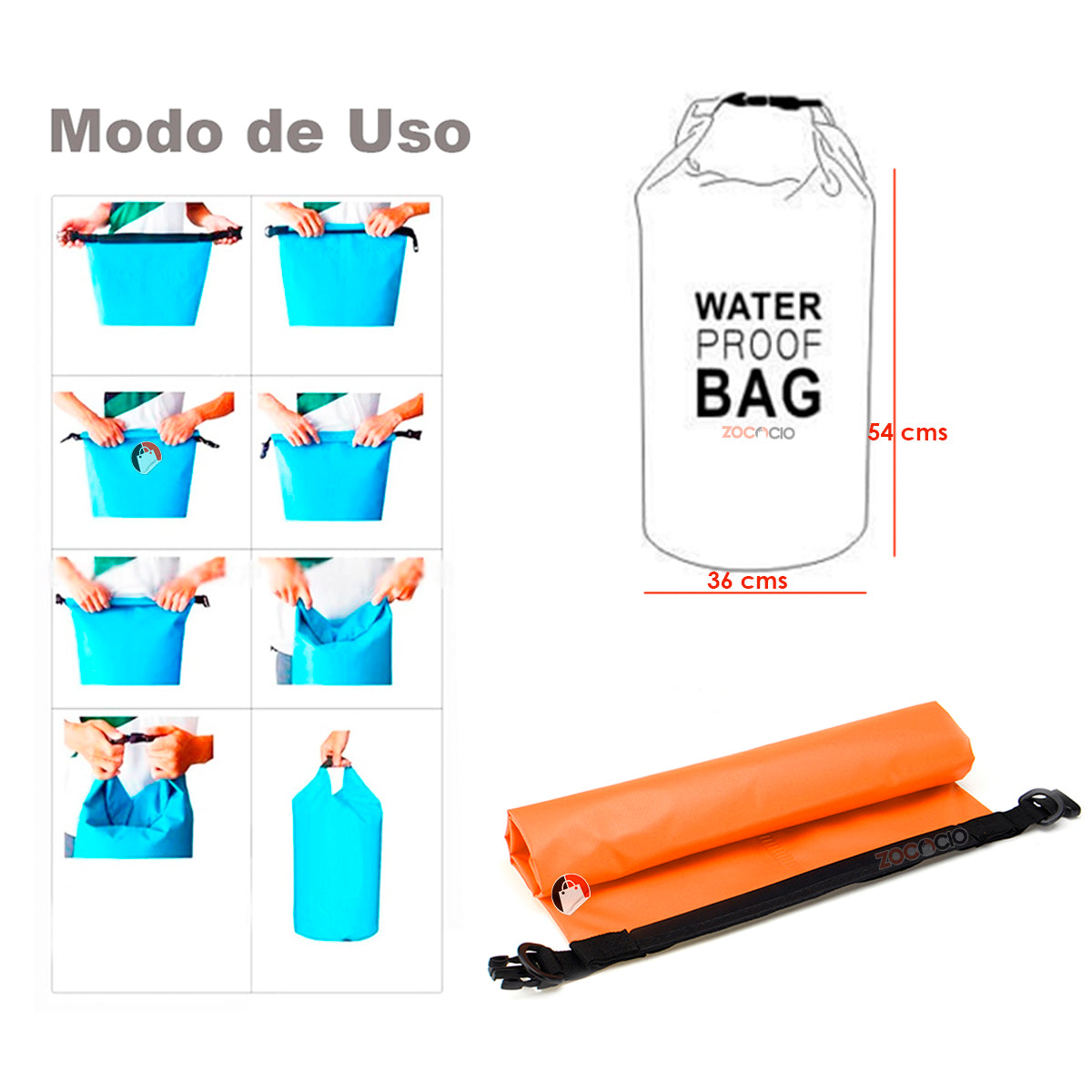 Bolsa Impermeable Mochila Seca 15L
