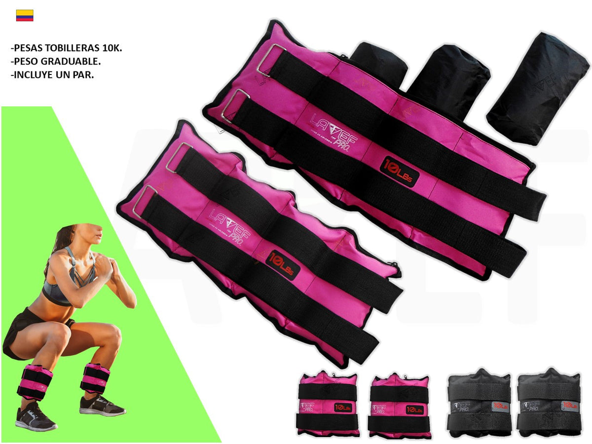 Pesas Tobilleras Graduables 10kg