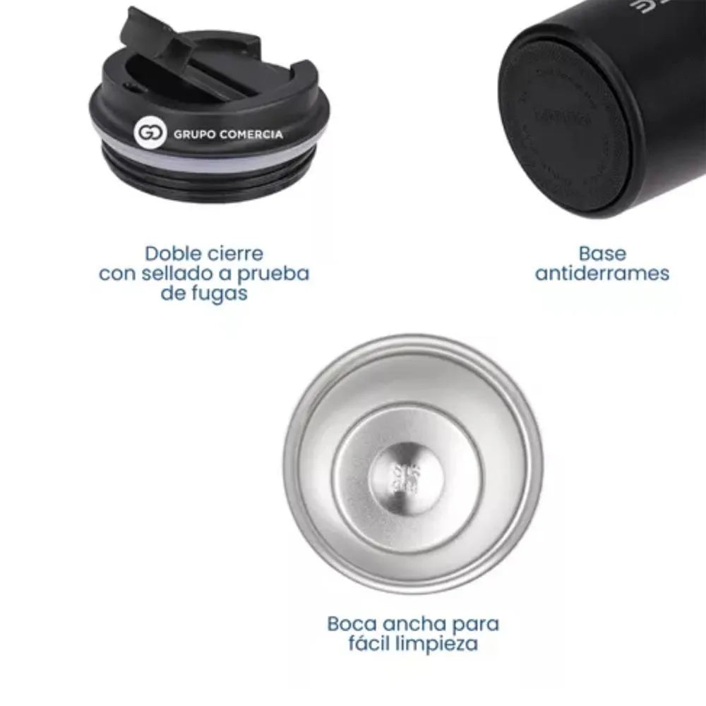 Vaso Termico Digital Para Cafe Acero Inoxidable 510 Ml