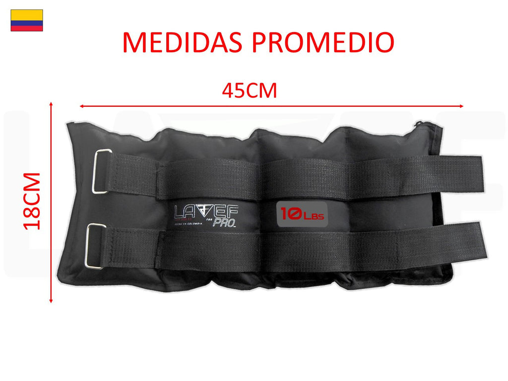 Pesas Tobilleras Graduables 10kg