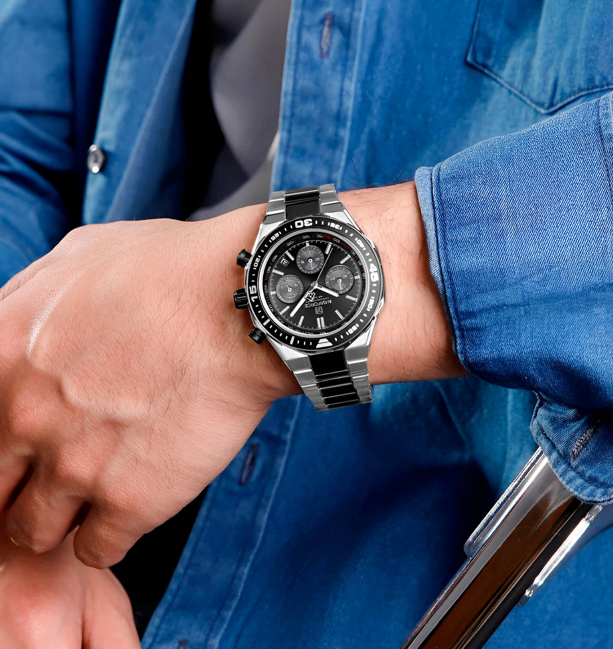 Reloj Naviforce Casual Nf8049 Crono para hombre